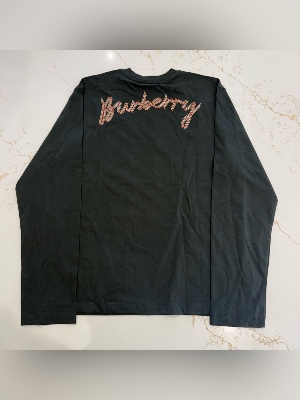 Burberry Long-sleeve Logo Shirt Large